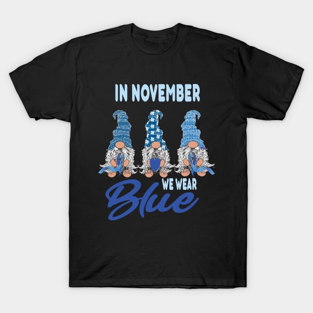 In november we wear Blue Diabetes awareness. T-Shirt by DODG99